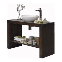 Macral Nordico 40" bathroom vanity. Glazed walnut. - Bathroom Vanities And Sink Consoles