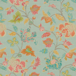 Enchanted Vine in Mint - Fabric