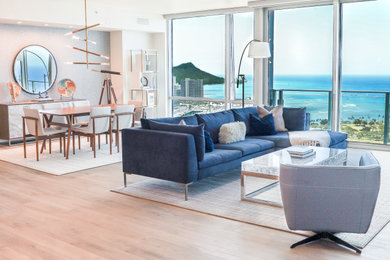 Inspiration for a transitional living room remodel in Hawaii