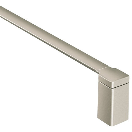 90 Degree 18" Towel Bar, Brushed Nickel