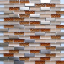 Lada Glass and Stainless steel mosaic - Home Decor