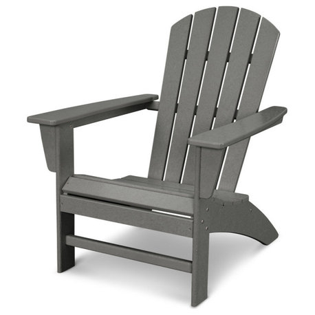 Nautical Adirondack Chair, Slate Gray