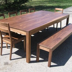 Matt Style Dining Set:  Modern Farmhouse available as extension or fixed top - Dining Sets