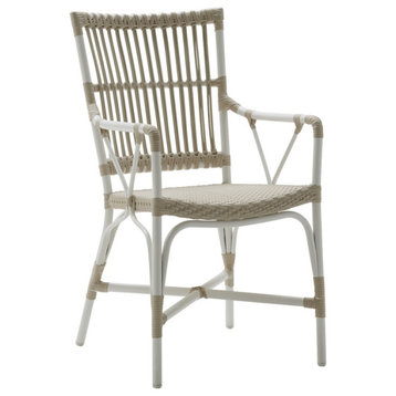 Piano Outdoor Dining Armchair - Dove White