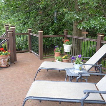 Timbertech Brown Oak with Timbertech Lighting
