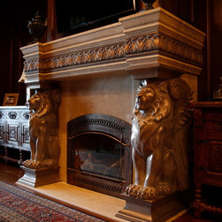 Mantel Collection: Bronze Lion - Fireplace Mantels