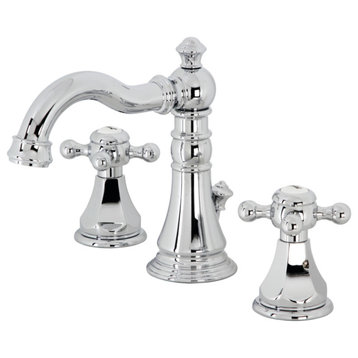 Kingston Brass Widespread Bathroom Faucet With Pop-Up Drain, Chrome