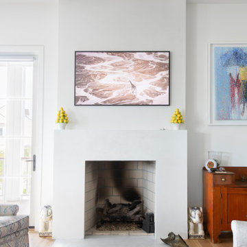 Venetian Plaster Fireplace