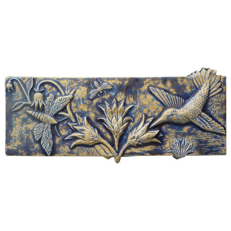 Pollinators Ceramic Tile, Night Sky Glaze