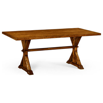 72" Solid Country Walnut Dining Table