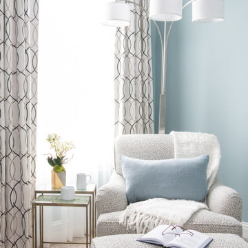 Transitional Master Bedroom - Uptown Dallas