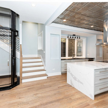 Chicago Luxury Kitchen Renovation with Residential Elevator