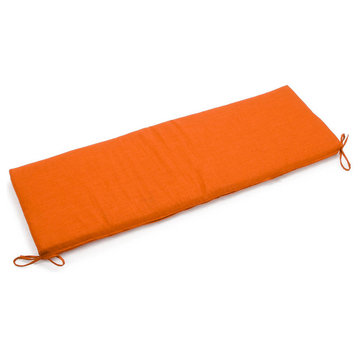60"x19" Spun Polyester Bench Cushion, Tangerine Dream