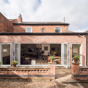 Brick extension to detached Victorian House