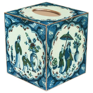 TB418-Chinese Porcelain Tissue Box Cover
