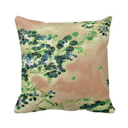 "Blue Floaters" JTG Art Pillow - Decorative Pillows