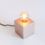 Florence Table Lamp, Black Cable, Copper
