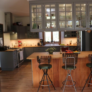 Kitchen hutch and island