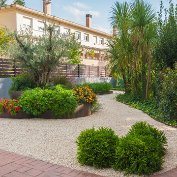 Vista del jardín delantero