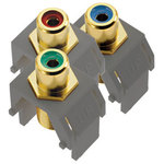 Legrand - Adorne Component Video Rca To F Kit, Magnesium - The adorne Component Video RCA to F Kit supports component video distribution. Combine with "AW" adornewall plates and "AC" port frames.