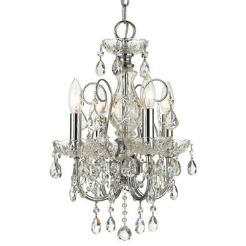 Crystorama Lighting Group 3224-CL-I Imperial 4 Light 12"W Crystal - Polished