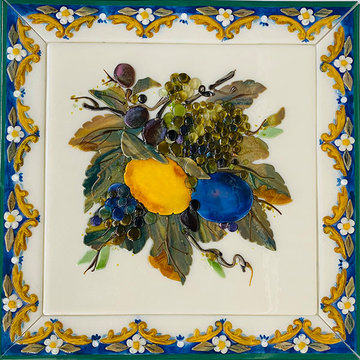 Italian Still Life Kitchen Backsplash