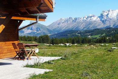 Réalisation d'une terrasse.