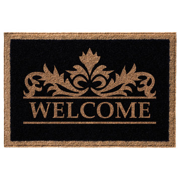 Murphy Welcome' Infinity Custom Doormat, Black, 3'x5'