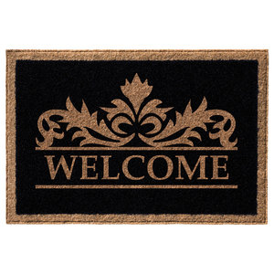 Home Plate Flat Weave Doormat Contemporary Doormats By