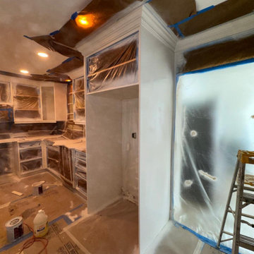 Custom Kitchen Cabinet Refinishing Project