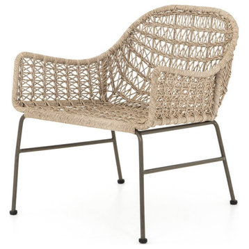 Shakespeare Distressed Gray Outdoor Woven Club Chair