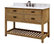 Toby 48" Single Bathroom Vanity Cabinet Base Only in Brown
