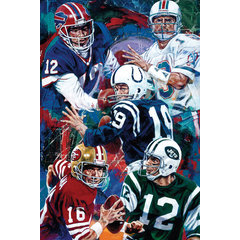 Mile High Memories NFL Artwork, Rolled - Contemporary - Game Room Wall Art  And Signs - by DEACON JONES FOUNDATION, Houzz