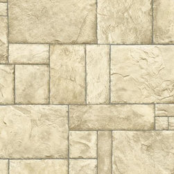 Neutral Castlestone Wallpaper - Wallpaper