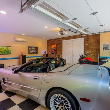 Vienna Transitional Sunroom Garage Addition