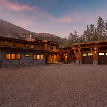 Luxury Timber Frame Home on the River in Montana