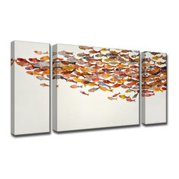 Ready2HangArt - Ready2Hangart 'Heatwave' By Norman Wyatt, Jr. 3-Piece Canvas Art Set - Prints And Posters