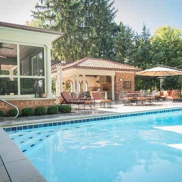 Tuscan Style Outside Kitchen-Screened Porch, Pool and Cabana