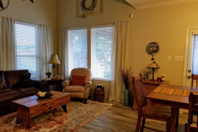 Living room - southwestern living room idea in Houston