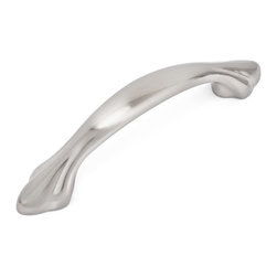 Cosmas - Cosmas 3475SN Satin Nickel Cabinet Pull, 3" Hole Centers, Set of 5 - Cabinet And Drawer Handle Pulls