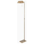 Lite Source - Lite Source LS-82341BB Wayland - One Light Floor Lamp - Adjustable HeightCompatible with 1W Incandescent A Type Bulb.  Cord Length: 72.00  Base Dimension: 6.5 x 10  Warranty: 1 Year WarrantyWayland One Light Floor Lamp Brushed Brass *UL Approved: YES *Energy Star Qualified: n/a  *ADA Certified: n/a  *Number of Lights: Lamp: 1-*Wattage:23w E27 Medium bulb(s) *Bulb Included:Yes *Bulb Type:E27 Medium *Finish Type:Brushed Brass