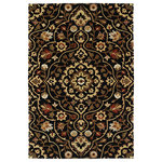 Kaleen - Kaleen Hand-Tufted Middleton Black Wool Rug, 2'x3' - The Middleton collection is a classic & traditional collection influenced by the Duchess herself. Fine elegance for today�s popular, traditional decor and the perfect fit for anyone looking for a great value to fill their decorating needs. Each rug is handmade in India of 100% wool. Detailed colors for this rug are Black, Burgundy, Terracotta, Beige, Olive Green, Gold.