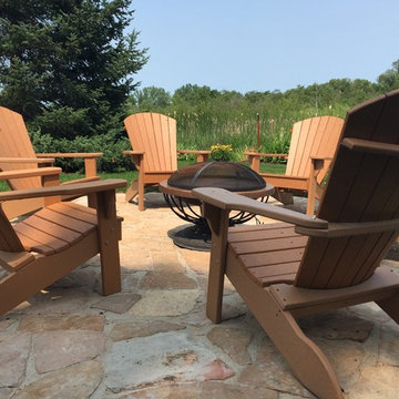 Flagstone Fire Pit Patio
