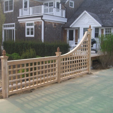 Tennis Court Fence Accents installed in Southampton, NY