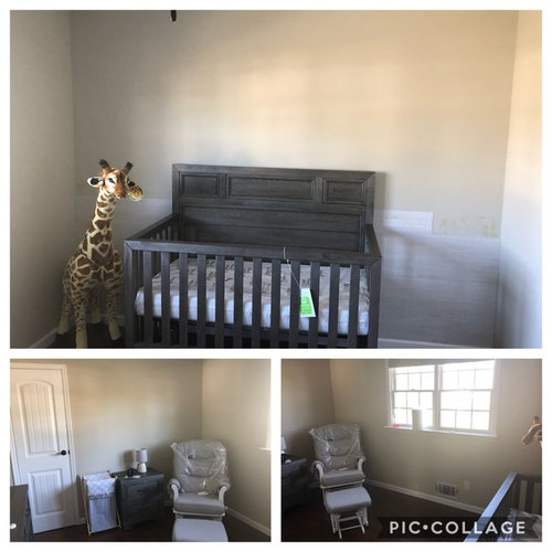 accent wall baby room