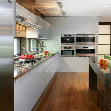 Modern kitchen in the country