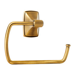 Gilded Bronze Towel Ring Clarendon BH26501GB - Towel Rings