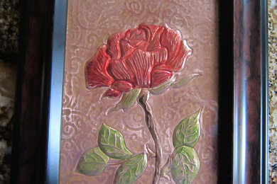 My latest "obsession" embossed copper