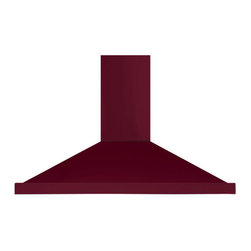 AGA 36" Canopy 600 Cfm Range Hood, Cranberry | AMCHD36-CRN - Range Hoods And Vents