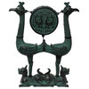 Chinese Oriental Green Bronze-ware Home Decor Display Hcs5538